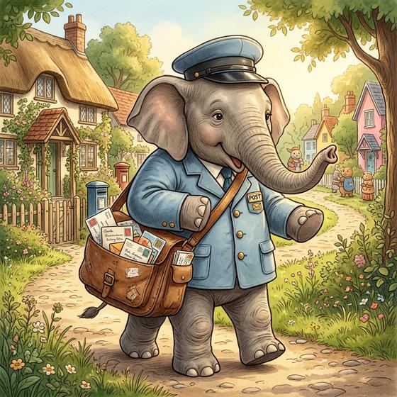 Original Postal Worker Elephant